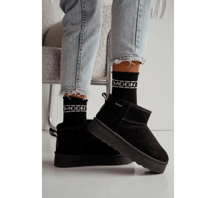 Dámské ponožky Polfrotte UNIQUE Bezškrtové MOON Černé