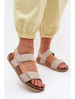 Dámské sandály model 22091707 Béžové - Inblu