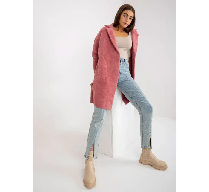 Dámsky kabát MBM PL 1521.97P tmavo ružový Dámsky kabát MBM PL 1521.97P tmavo ružový