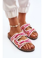 Dámské pantofle s korkovou podrážkou, bílá Fannea Dámské pantofle s korkovou podrážkou, bílá Fannea