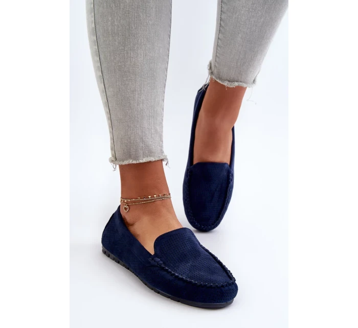 Dámske semišové mokasíny Navy Blue Ranica Dámske semišové mokasíny Navy Blue Ranica