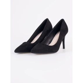 Praktické dámské černé  lodičky na jehlovém podpatku