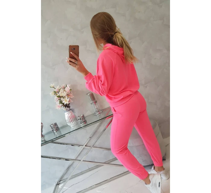Súprava mikiny s kapucňou ružová neónová Súprava mikiny s kapucňou ružová neónová