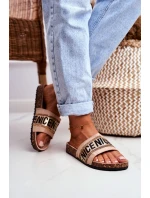 Klapki Na Korku Z Cyrkoniami Beżowe Be Nice