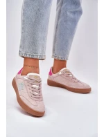 Semišové Sportovní Boty Sneakers Dámské model 21690063 Špinavě Růžové - D.Franklin