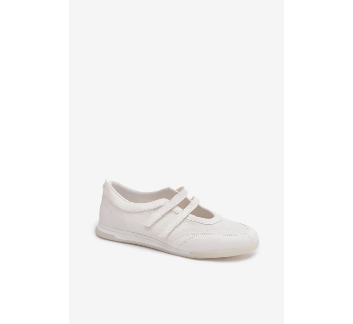 Sportovní dámské baleríny S Paskami Bílé Farvessa