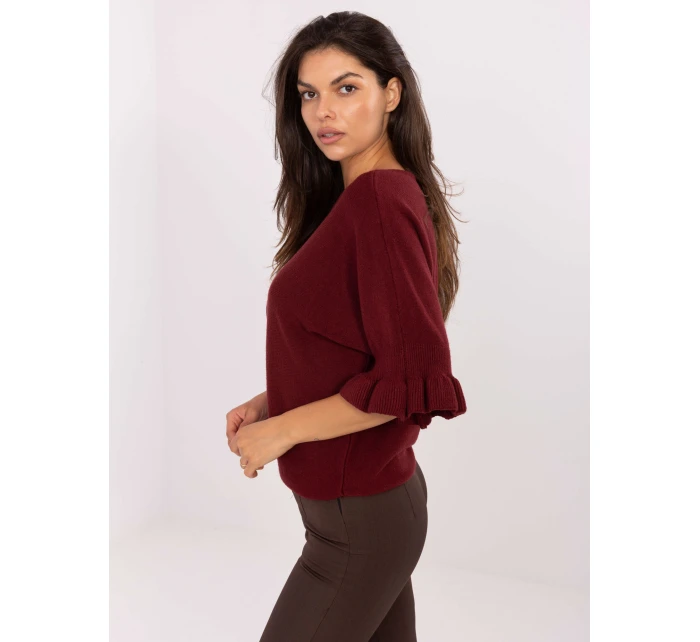 Sweter IT SW model 21302469 bordowy - FPrice