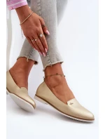 Dámske ploché mokasíny Gold Enzla Dámske ploché mokasíny Gold Enzla