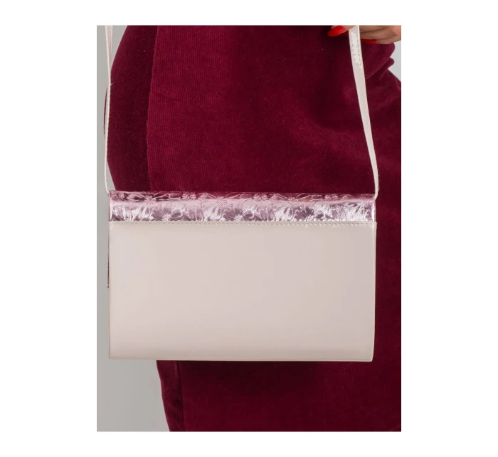 Dámska lakovaná s relief vzorom kabelka 200102 - FPrice