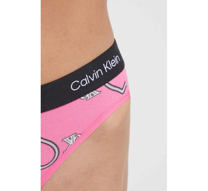 Dámske ružové nohavičky so srdiečkami 000QF7480E KCC - Calvin Klein Dámske ružové nohavičky so srdiečkami 000QF7480E KCC - Calvin Klein