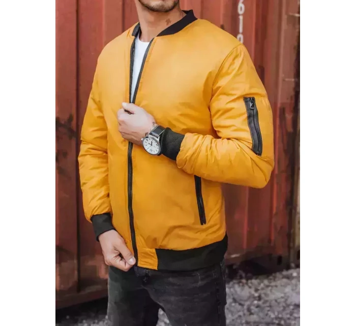 Pánská velbloudí bunda bomber Dstreet model 21963713 - FashionStreet