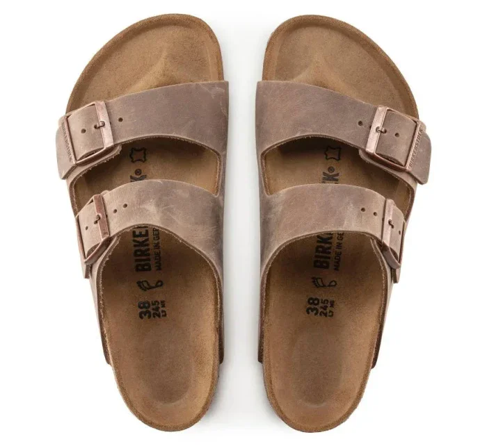 Pánske žabky Birkenstock Arizona Tabacco Brown narrow (0352203)