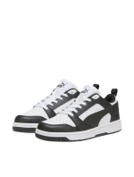 Dětské boty Rebound Lo Mid white and black 01 model 21396401 - Puma Dětské boty Rebound Lo Mid white and black 01 model 21396401 - Puma