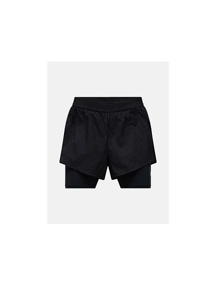 Dámske šortky PEAK PERFORMANCE W Discover 2-In-1 Shorts, čierne Dámske šortky PEAK PERFORMANCE W Discover 2-In-1 Shorts, čierne