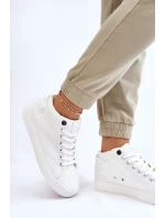 Dámské klasické vysoké tenisky Big Star model 21608900 bílé - Big Star Shoes Dámské klasické vysoké tenisky Big Star model 21608900 bílé - Big Star Shoes