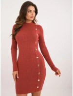 Šaty AT SK 2345 2.32 tmavo oranžová Šaty AT SK 2345 2.32 tmavo oranžová