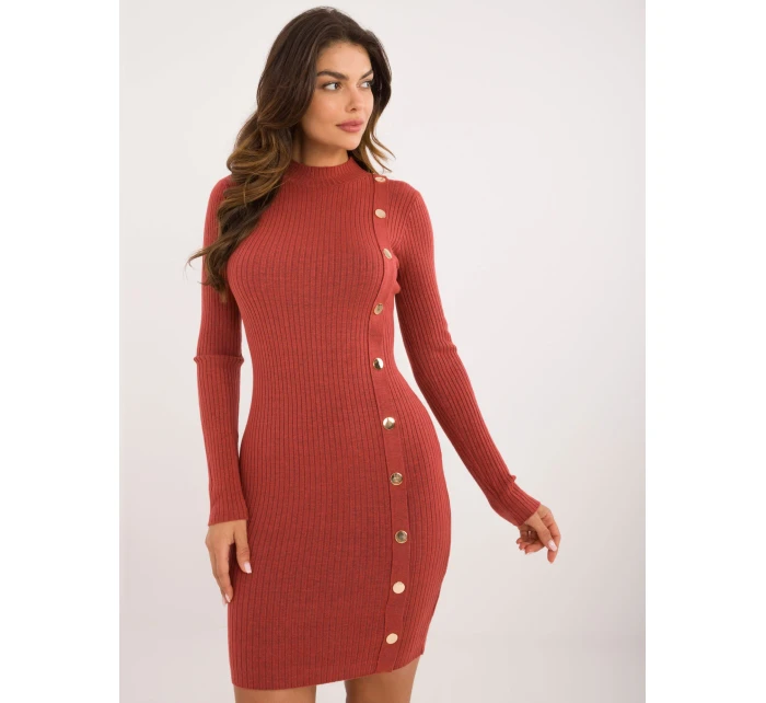 Šaty AT SK 2345 2.32 tmavo oranžová Šaty AT SK 2345 2.32 tmavo oranžová