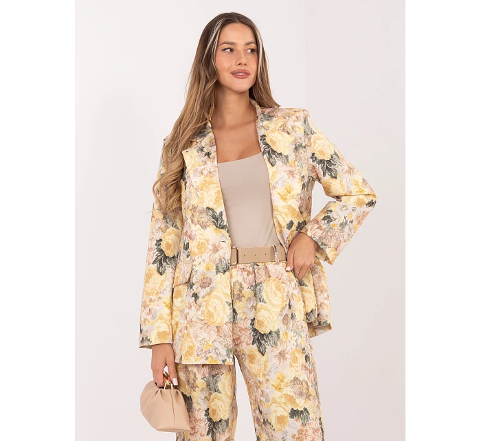 Marynarka IT MA model 22074616 żółty - FPrice Marynarka IT MA model 22074616 żółty - FPrice