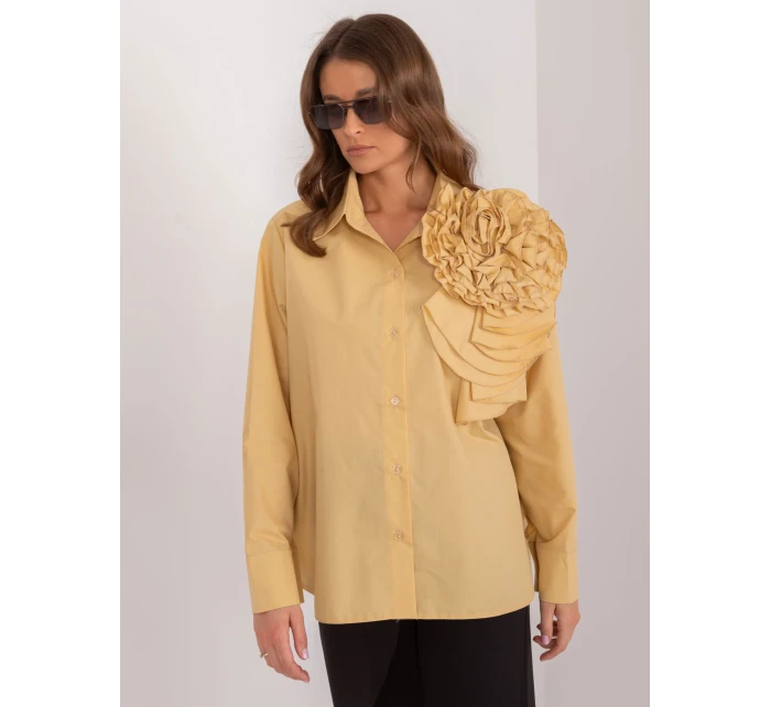 Koszula LK KS model 20095144 ciemny żółty - FPrice