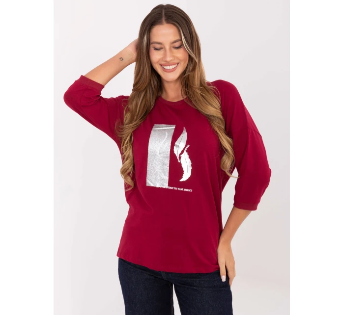 Blúzka RV BZ A820.27P bordová Blúzka RV BZ A820.27P bordová