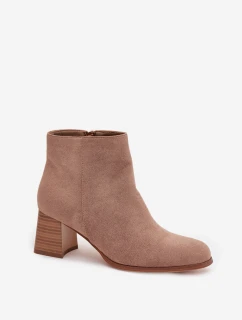 Dámske Eco Suede Beige Marilou Column Boots