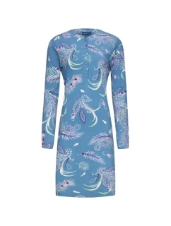 Dámská noční košile model 19041410 modrá se vzorem - Pastunette