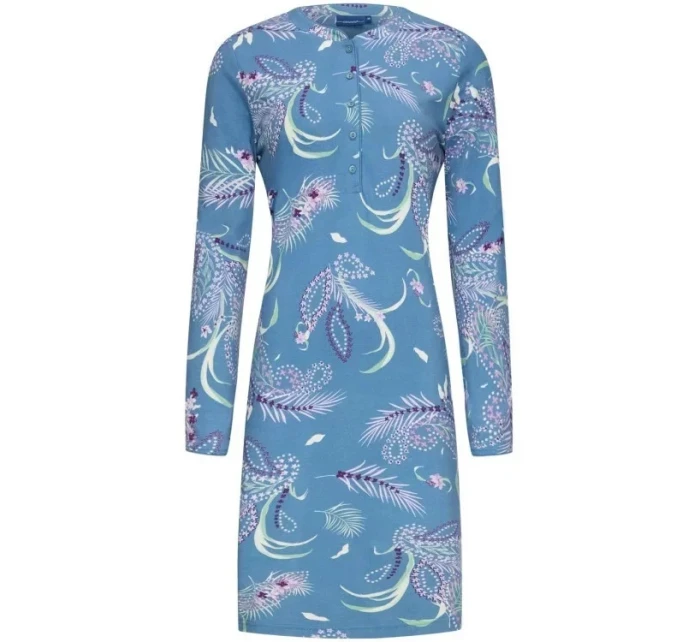 Dámska nočná košeľa 10232-170-4 modrá so vzorom - Pastunette