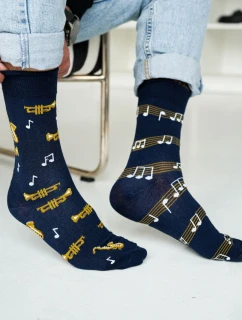 Pánske ponožky s trúbkami a saxofónmi 0125.078