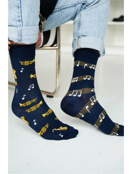 Pánske ponožky Trúbky a saxofóny 0125.078 Pánske ponožky Trúbky a saxofóny 0125.078