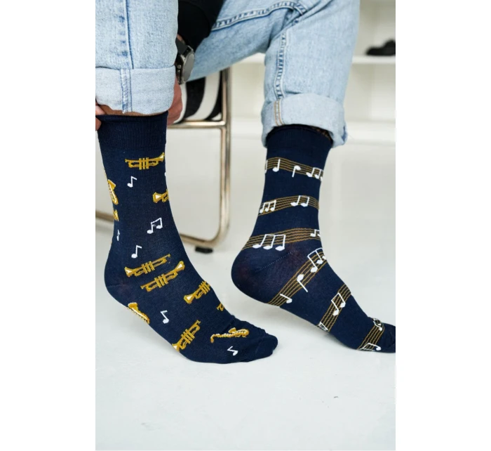 Pánske ponožky Trúbky a saxofóny 0125.078 Pánske ponožky Trúbky a saxofóny 0125.078