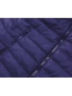 Tmavomodrá ľahká dámska prešívaná bunda (20311-215)