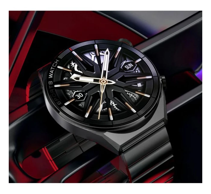 Chytré hodinky Black Metal + model 21804963 - RUBICON Chytré hodinky Black Metal + model 21804963 - RUBICON