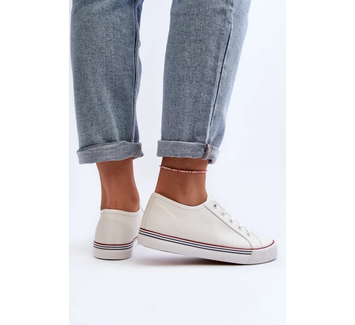 Dámské eko kožené tenisky bílé Lirean Dámské eko kožené tenisky bílé Lirean