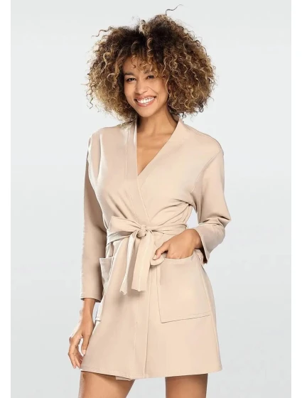 Dámsky župan Pola beige - Dkaren