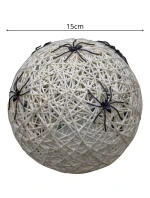 DEKORATÍVNA GUĽOVÁ LED PAVÚK LAMPA 15CM HALLOWEEN BIELA DEKORATÍVNA GUĽOVÁ LED PAVÚK LAMPA 15CM HALLOWEEN BIELA