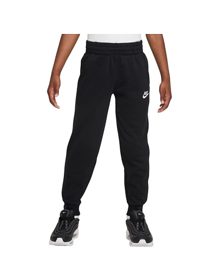 Detské fleecové nohavice Nike Club Black FD3019 010 Detské fleecové nohavice Nike Club Black FD3019 010