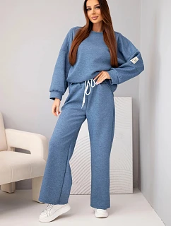 Dámsky set maslová mikina + nohavice denim