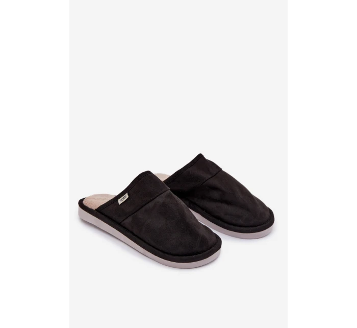 Pánské pantofle černé model 21793831 - Boto Pánské pantofle černé model 21793831 - Boto