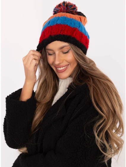 Czapka AT CZ model 21798061 ciemny bezowy - FPrice Czapka AT CZ model 21798061 ciemny bezowy - FPrice