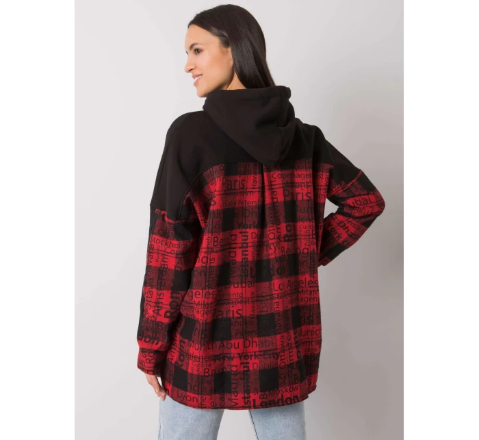 Mikina RV BL model 16327667 černá a červená - FPrice Mikina RV BL model 16327667 černá a červená - FPrice