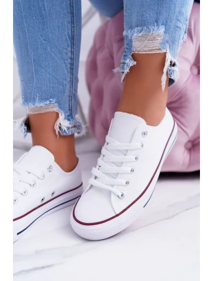 Klasické dámske biele tenisky Omerta