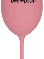 PANIC PERFECT - ružový pohár na víno 350 ml