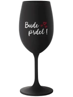 BUDE PRDEL! - čierny pohár na víno 350 ml BUDE PRDEL! - čierny pohár na víno 350 ml