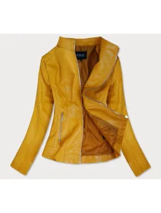 Žltá bunda ramoneska so stojačikom (R12)