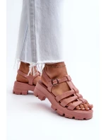 Dámské Sandály  Špinavě Růžové model 21661728 - Zaxy