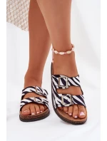 Dámské Pantofle S Přezkami Zebra model 21699054 - Boto Dámské Pantofle S Přezkami Zebra model 21699054 - Boto