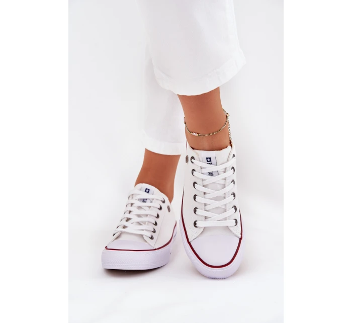 Trampki Damskie Niskie Big Star DD274A232 Białe Trampki Damskie Niskie Big Star DD274A232 Białe