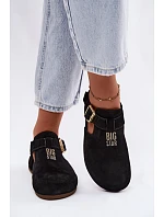 Dámské sandály z přírodního semiše Big Star model 22178980 Černé - Big Star Shoes