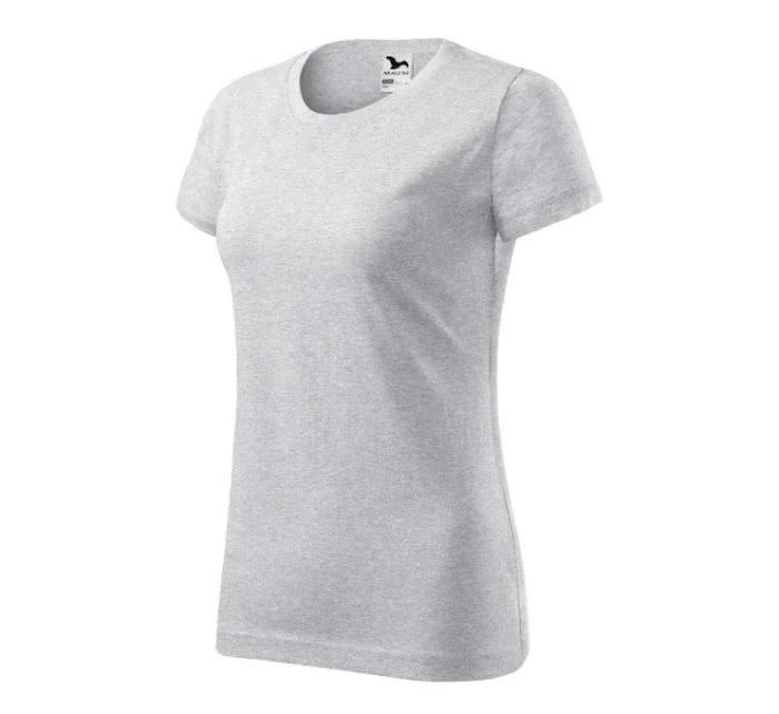 Základné tričko dámske svetlo šedé
