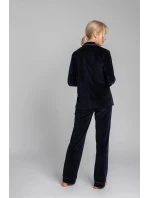 Dámske domáce tričko LA007 Tmavo modré - LaLupa